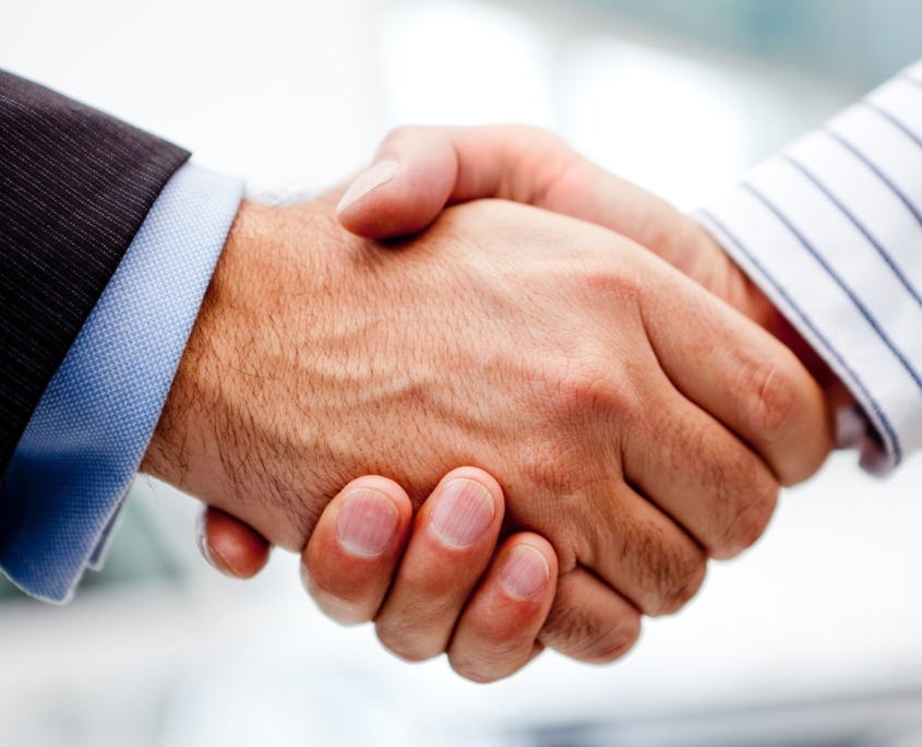 Business handshake